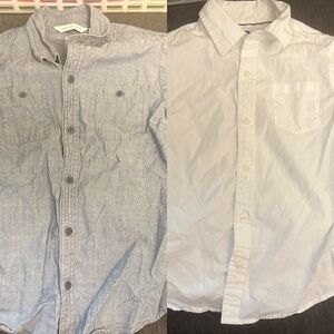 Janie and Jack denim and White Button-Up Shirts